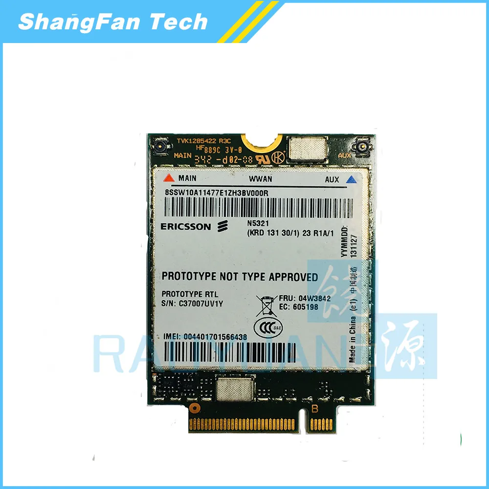 N5321 N5321GW 04W3842 NGFF M.2 WWAN Card For Thinkpad EDGE E431 E440