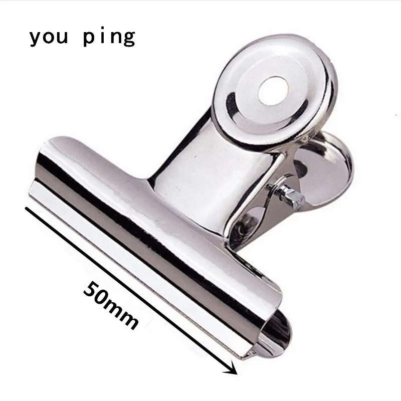 Multi-Color Round Metal Clamp Clips - Ideal for Students and Office Supplies