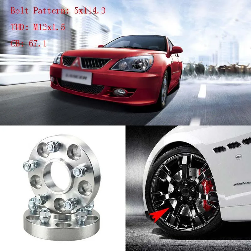 4 шт. колесные распорки для Mitsubishi Lancer 5 +|lug adapters|adapter wheeladapter 1/2 |