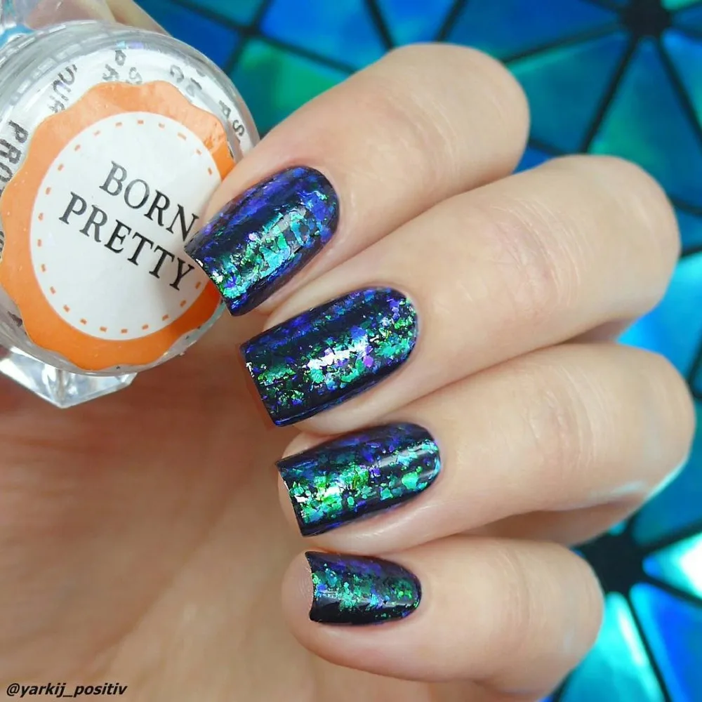 

Chameleon Cloud Nail Sequins Irregular Paillettes Nail Art Glitter Flakes Nail Flakies Nail Art Paillette Use UV Base Coat