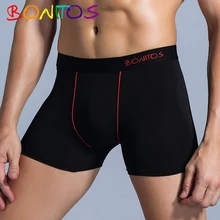 Boxershorts homens boxer roupa interior sexy boxer gay calecon homem de algodão masculino roupa interior para o homem sob o uso pênis longo marca