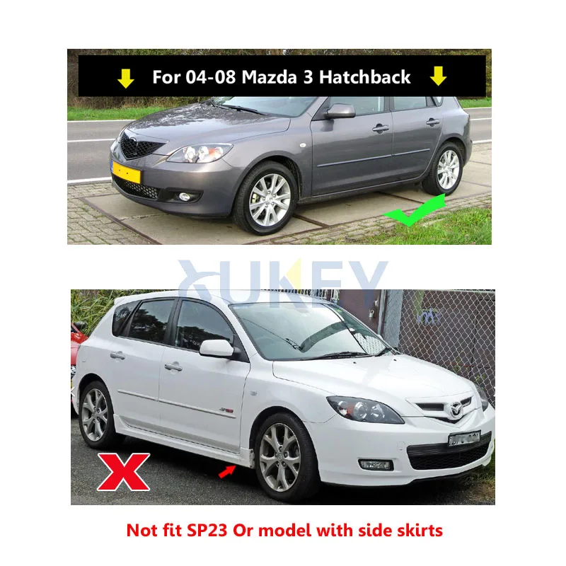 Набор автомобиля Брызговики для Mazda 3(BK) хэтчбек M3 2004-2008 брызговики брызговик крыло брызговиков 2005 2006 2007