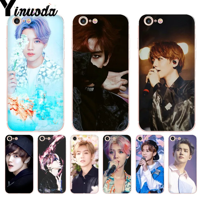 Yinuoda для iphone 7 6 X Чехол EXO LAY SUHO luhan Oh Se Hun TPU чехол телефона iPhone 8 6S Plus 5 5S SE 5C XS XR |