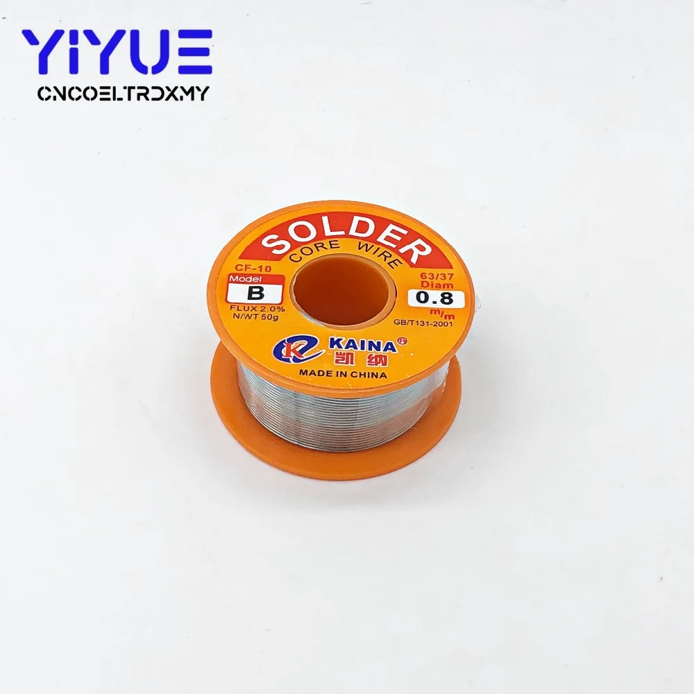 0.5/0.6/0.8/1MM 63/37 FLUX 2.0% 45FT Tin Lead Tin Wire Melt Rosin Core Solder Soldering Wire Roll 0.5/0.6/0.8/1MM 63/37 FLUX 2.0% 45FT Tin Lead Tin Wire Melt Rosin Core Solder Soldering Wire Roll