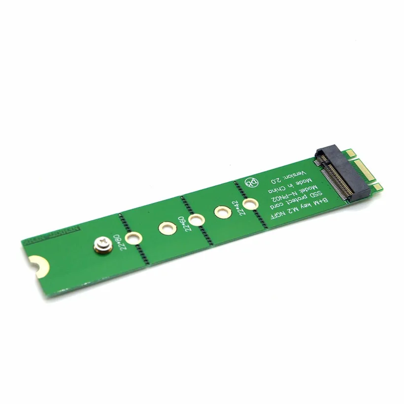 

PCI-E 2 Lane M.2 B+M key NGFF SSD Male To Female Extension Adapter Add On Cards drop shipping 0624