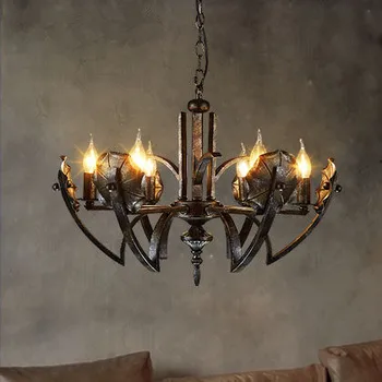 

DOXA Nordic Style Suspension Luminaire Loft Retro Vintage Industrial Lighting Fixtures Hanging Lamp Iron LED Pendant Lights