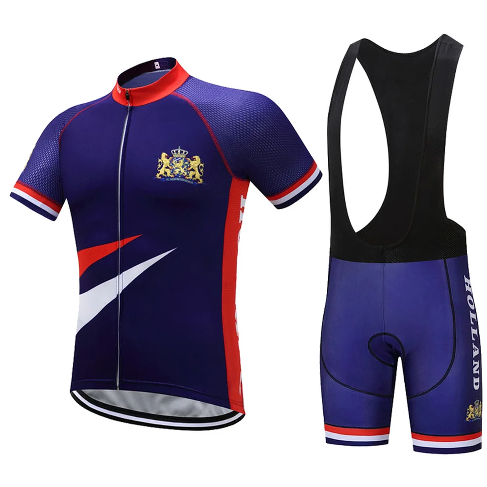 

2017 New Holland Cycling Jersey Blue Cycling Clothing Mtb Jerseys Bike Clothes Breathable Bicycle Shirt 3D Pad Shorts