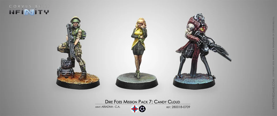 

[Loong Way Miniatures] Corvus Belli Infinity 0709 DIRE FOES MISSION PACK 7: CANDY CLOUD 32mm Metal Miniature