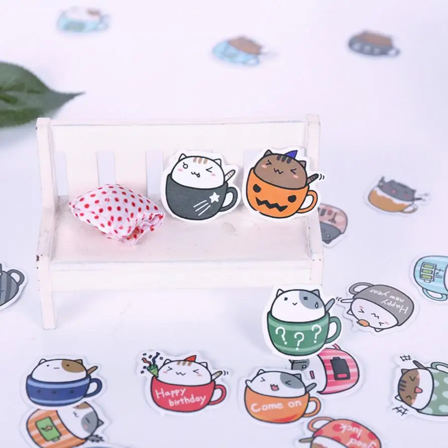 

20Pcs/Lot Korea Molang Stupid Meng Super Cute Rabbit/Panda/Cat Yuangun Pet Decorative Stickers Diary Stickers The Second Quarter