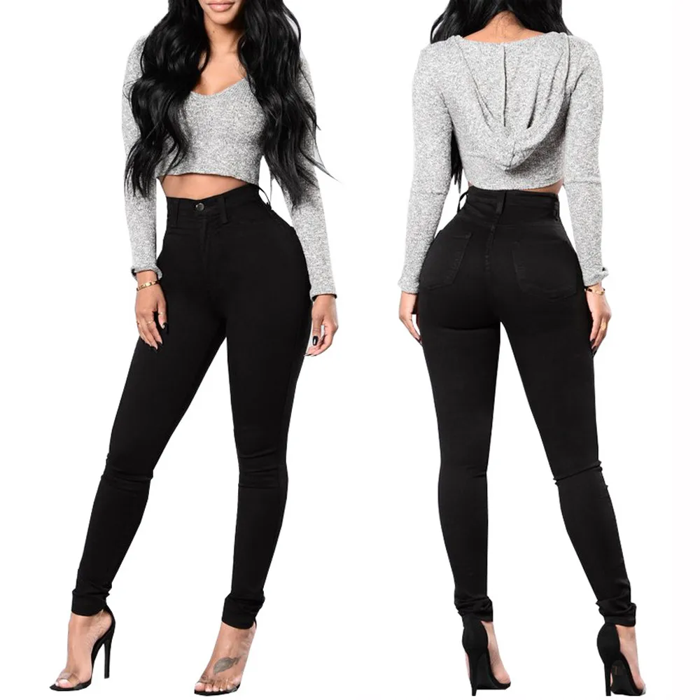 high waist stretch hose