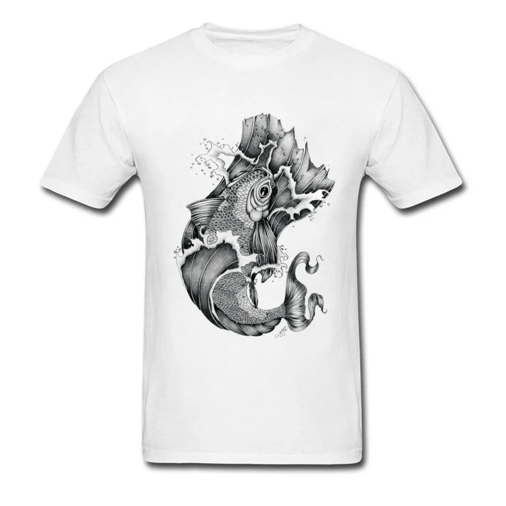 Koi Tattoo Style Art_white