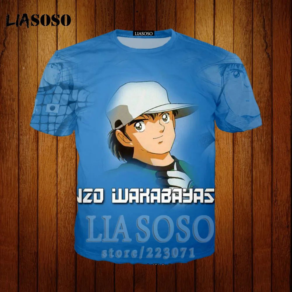 

Captain Tsubasa anime t-shirt 3d print cosplay t shirt short sleeve Japanese sweashirt hoodies hiphop Unisex Good Quality t7