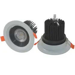 Новый Алюминий dimmable Светильники УДАРА AC85-265V 7 Вт 12 Вт 20 Вт downlight круглый потолочный пятно света лампы С Драйвером