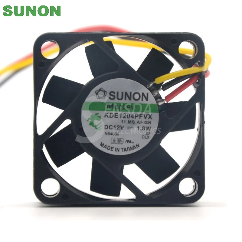 Для Sunon fan KDE1204PFVX 40*40*10 мм 12 В 1 8 Вт с 3 проводным переключателем инвертор сервера|sunon