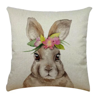 

Easter pillow cushion coat rabbit egg pattern