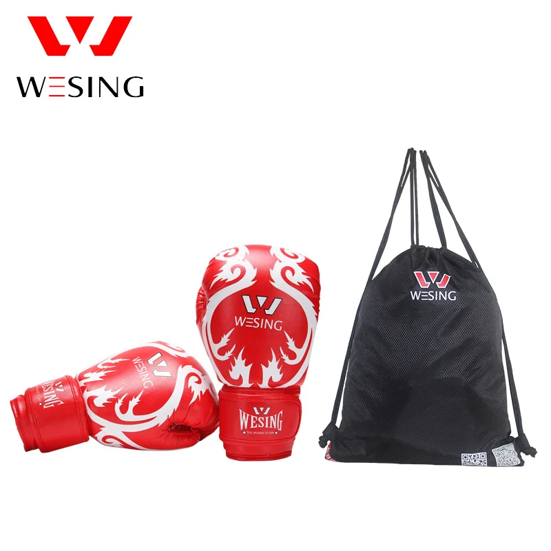 

Wesing muay thai boxing gloves women boxing glove kungfu wushu sanda gloves 10oz with bag