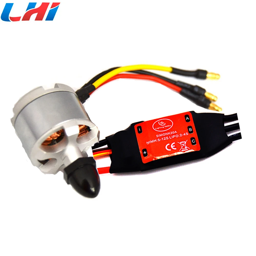 4x2212 920KV бесщеточный двигатель квадрокоптера (CW/CCW) + 4x SIMONK 30A ESC для дрона zmr250 qav250