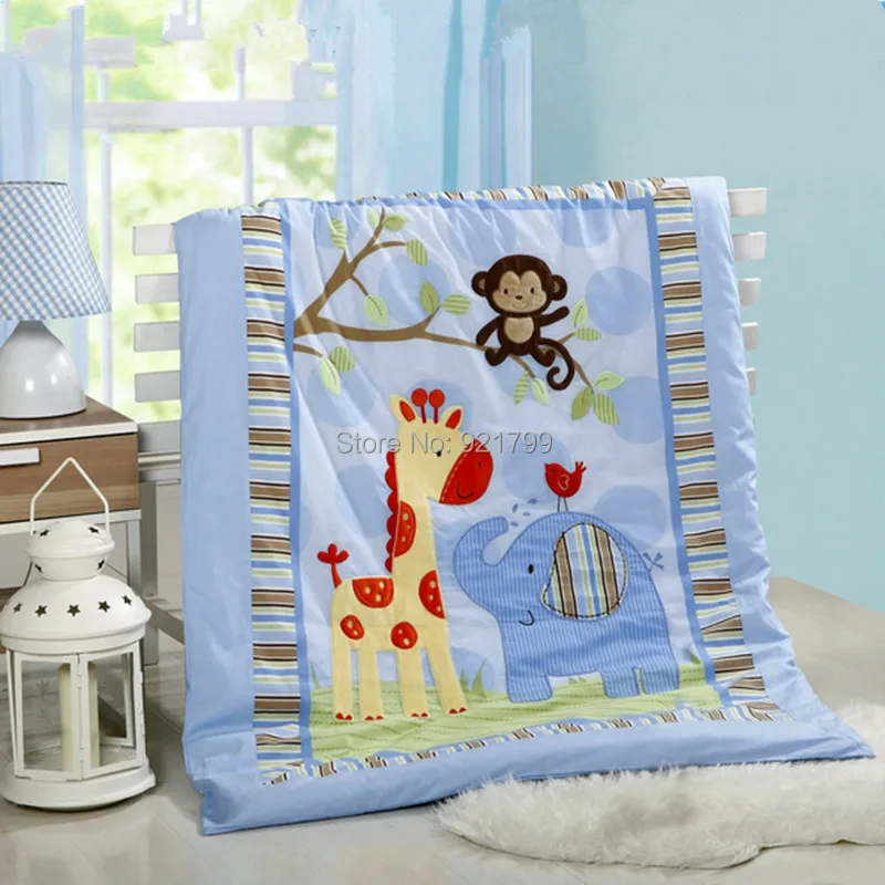 Cotton Cartoon Patch embroidered owl monkey Baby Crib Quilt Newbaby Bedding Stes Thin Air Conditioning Baby Quilt Cotton Cartoon Patch embroidered owl monkey Baby Crib Quilt Newbaby Bedding Stes Thin Air Conditioning Baby Quilt