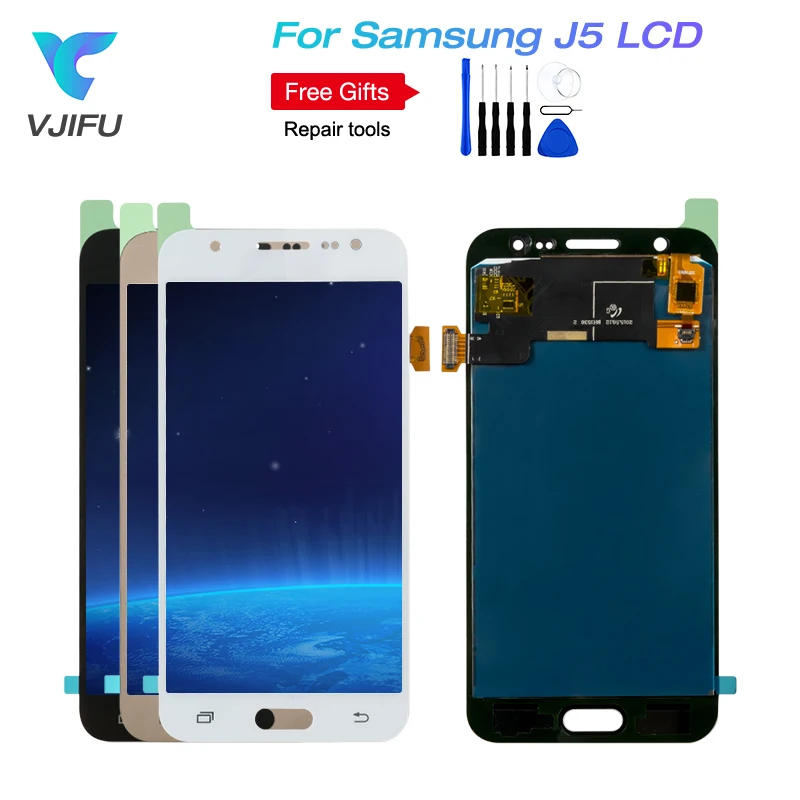 

VJIFU J500f LCD Replacement For Samsung Galaxy J5 2015 LCD Display J500F J500FN J500M J500H Touch Screen Digitizer Display