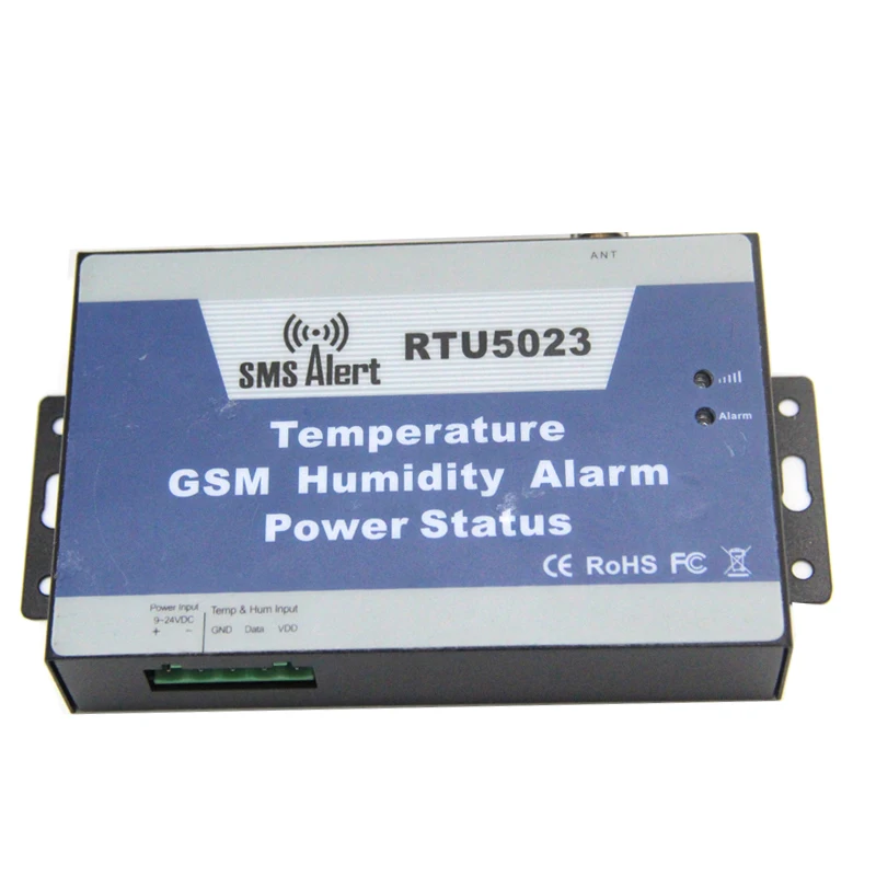 RTU5023 GSM SMS Environment Alarm Remotely Monitoring Onsite Temperature Humidity Sensor Power Status By Wireless GSM Network