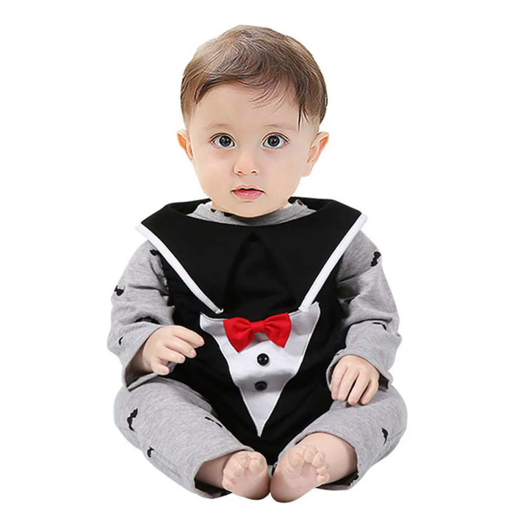 3PCS baby rompers Suits Clothes Newborn Infant Baby Boy Striped Star