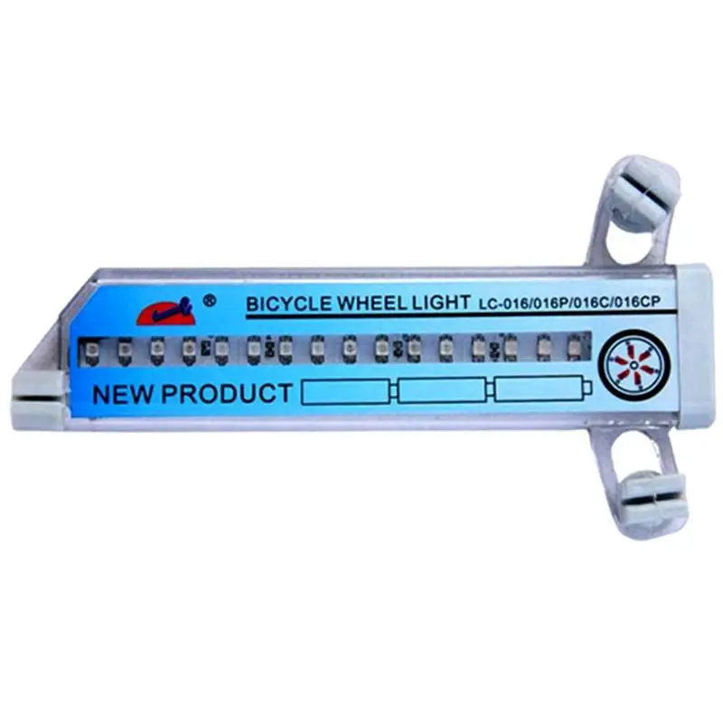 

Bicycle Decorative Light 16 LEDs Bicycle Tire Valve Cap Tube Lights Waterproof Styling Emergency Warning Light