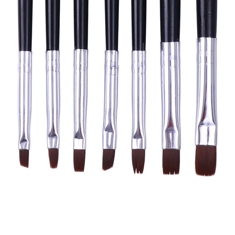 

7Pcs Professional UV Gel Brush Pen Acrylic Handle Nail Art Painting Drawing Brushes DIY Manicure Tools