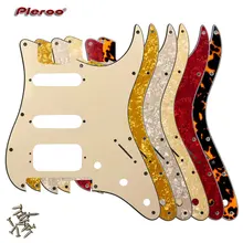 Качественная Гитара Pickguard-для США 11 винтовых отверстий Stratocaster с тремоло Floyd Rose мост Humbucker одинарная HSS Scratch Plate