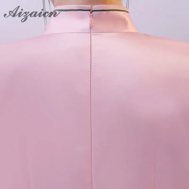 2019 новый летний длинный Cheongsam Китай элегантный тонкий Qi Pao Для женщин Китайская традиционная Костюмы платье Китайский халат винтажное