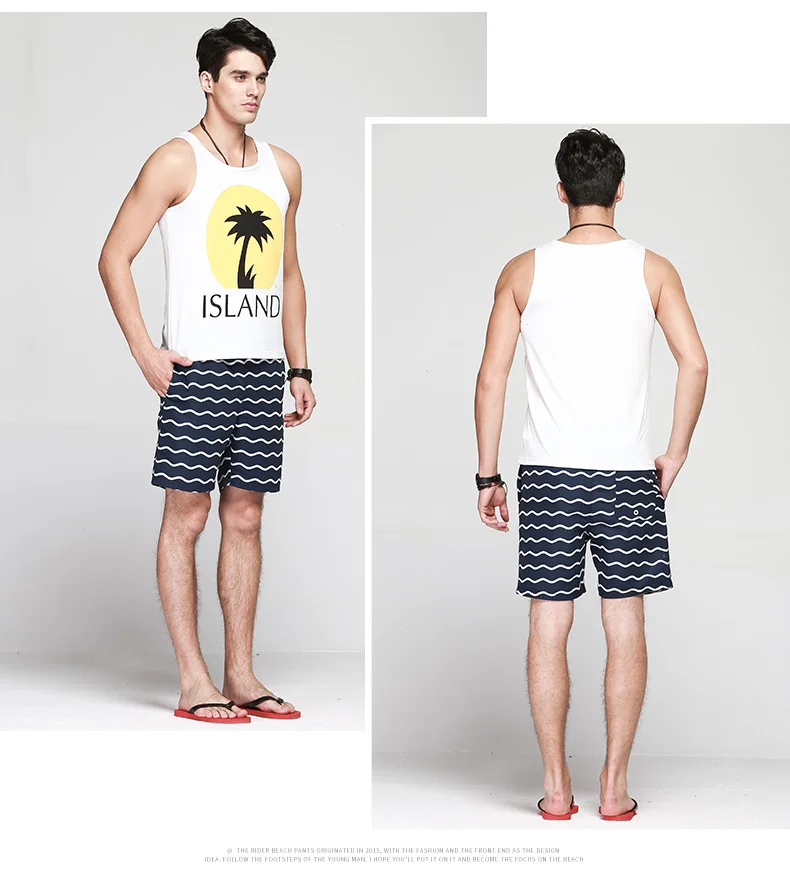 Homens Praia Shorts Board Shorts Troncos QIKERBONG