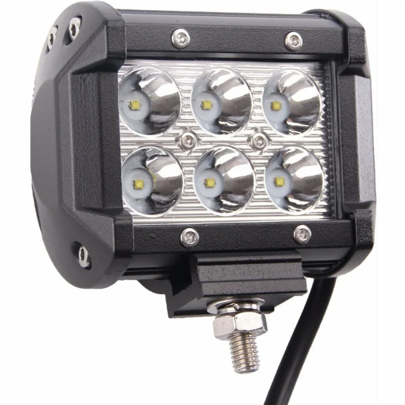 

18W Waterproof Car LED Work Light LED Bar Light Off road 12V Spotlight for Motorcycle Tractor Boat Off Road Truck SUV ATV
