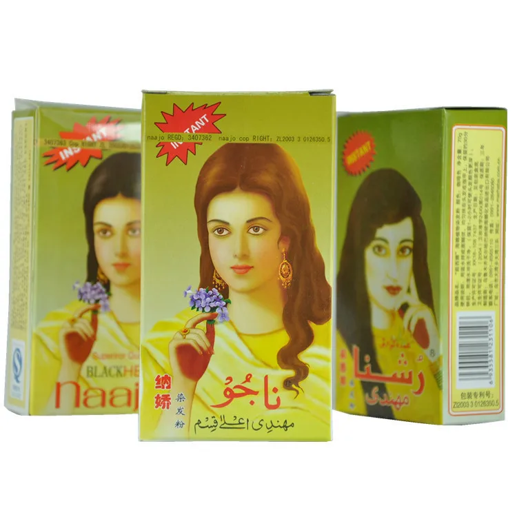 

Heiner powder Xinjiang Najiao Ru Xina pure natural plant hair powder henna Impatiens pollen hair dye makeup