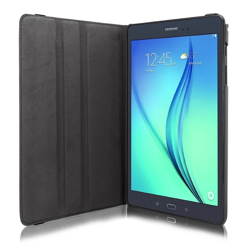 Вращающийся на 360 из искусственной кожи чехол для Samsung Galaxy Tab 9,7 дюйма SM-T550 T555 P550 P555 Folio Tablet крышка Песок держатель принципиально Капа