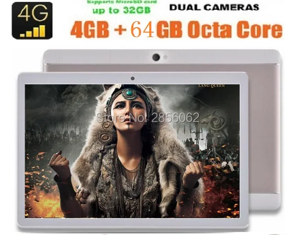 New 10 inch 3G 4G Lte Tablet PC Octa Core 4GB 64GB 1280 800 Dual SIM