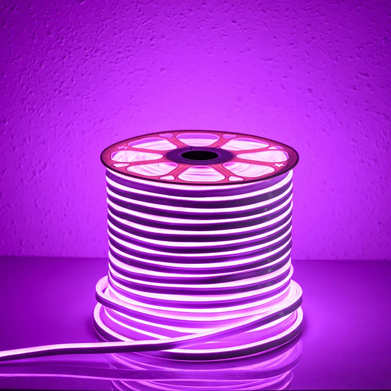 VW неоновая Светодиодная лента для автомобиля Rgb smd2835 120 светодиодов/м 220 В