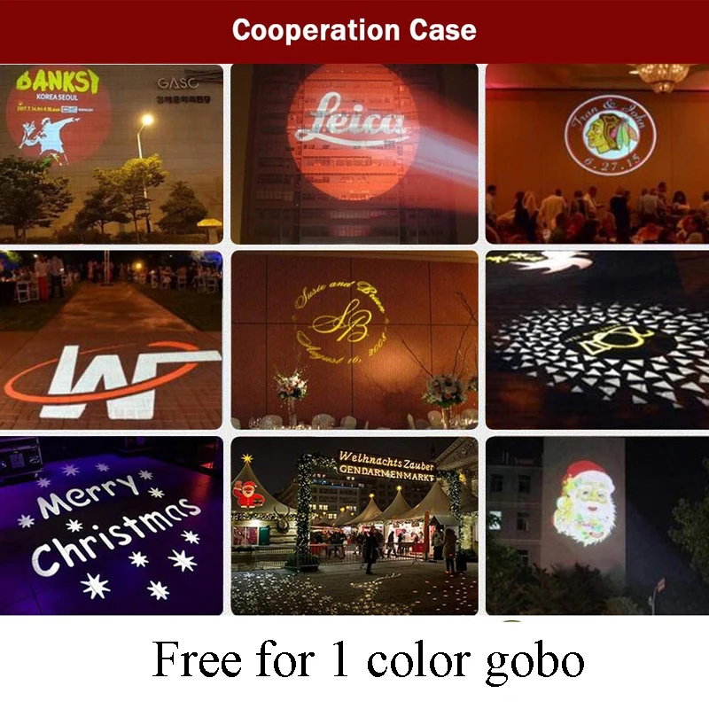 Светодиодный прожектор с логотипом 100 Вт водонепроницаемый уличный gobo для