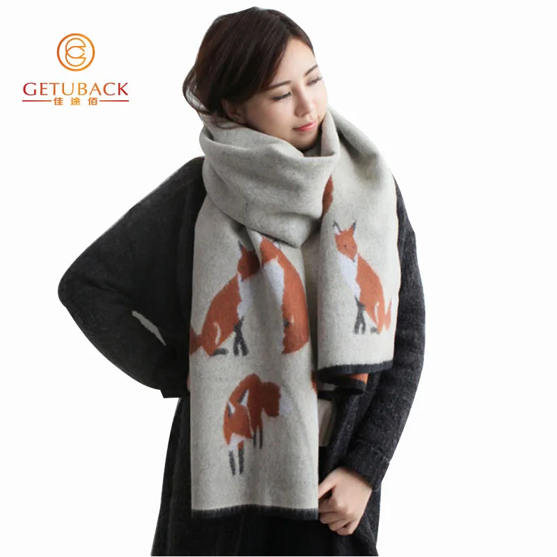 women winter scarfs 2016 faux cashmere fox fashion thick warm 200*65cm ladies scarves KK103