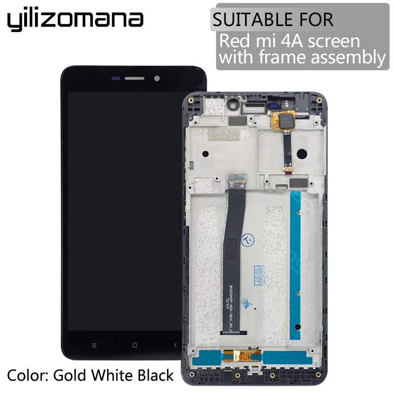 

YILIZOMANA Original High Quality Replacement LCD Display+Digitizer Touch Screen Assembly with Frame For Xiaomi Redmi 4A + Tools