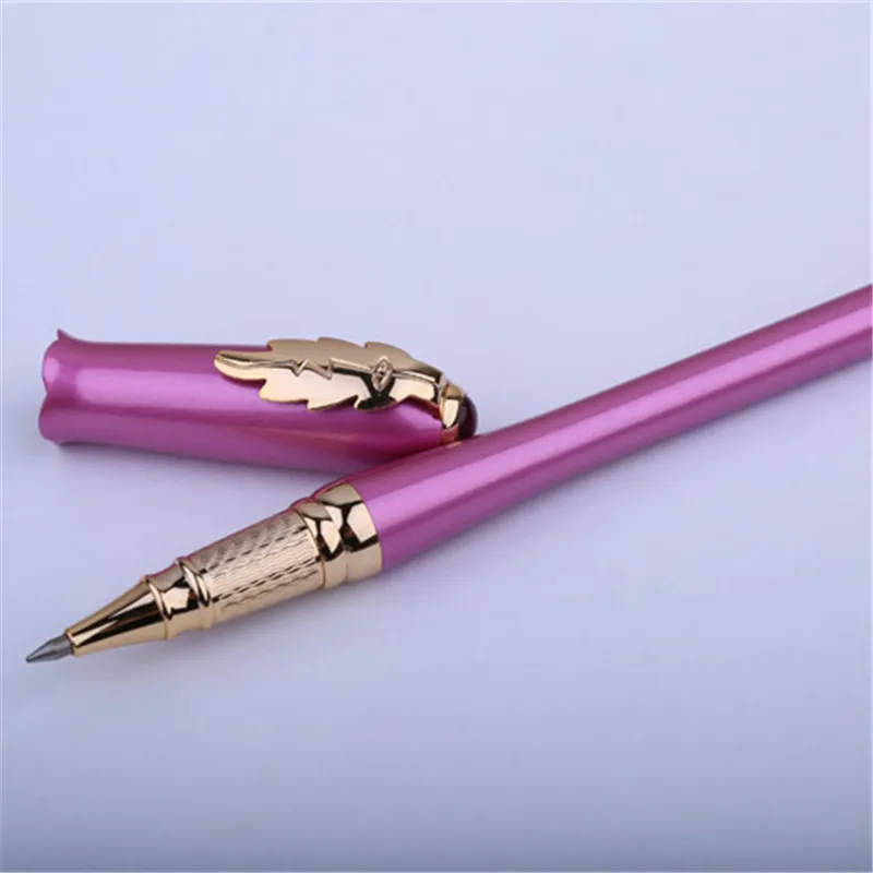 

1pc/lot Picasso 986 Roller Ball Pen Purple Pens Gold Clip Pimio Picasso Ball Pen Canetas Women Gifts With Retail Box 13.5*1.1cm