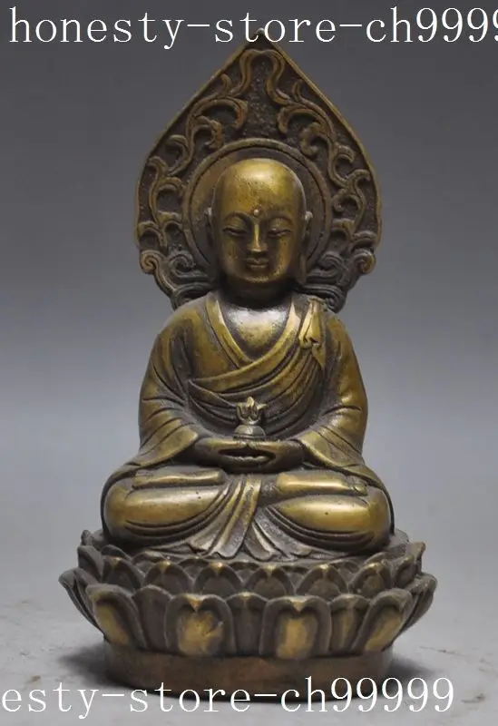 

christmas Old Tibet buddhism bronze Jizo Ksitigarbha Bodhisattva God Buddha Statue halloween