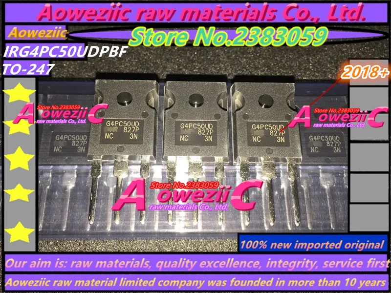 

Aoweziic 2018+ 100% new imported original G4PC50UD IRG4PC50UD IRG4PC50UDPBF TO-247 IGBT transistor 55A 600V