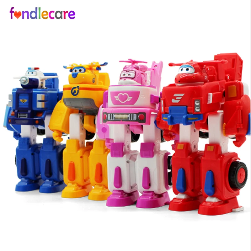 

Fondlecare Super wings Rescue Robot Action Figure Transformation Fire Engines car Deformation Toy For children birthday gift