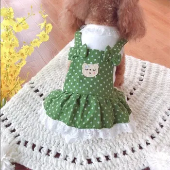 

Dresses For Small & Medium Dog Spring Summer British Style Clothes Summer Pet Strapless Clothing Chihuahua Yorkies
