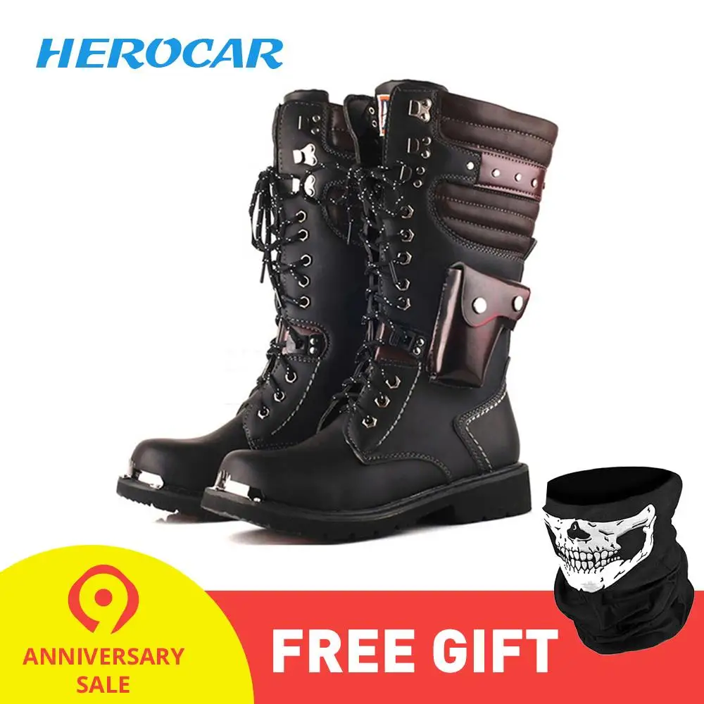

Motorcycle Boots Motorcycle Shoes Motocross Boots Moto Shoes Leather Race Motocross Motorbike Riding Boots Shoes Protective Feet