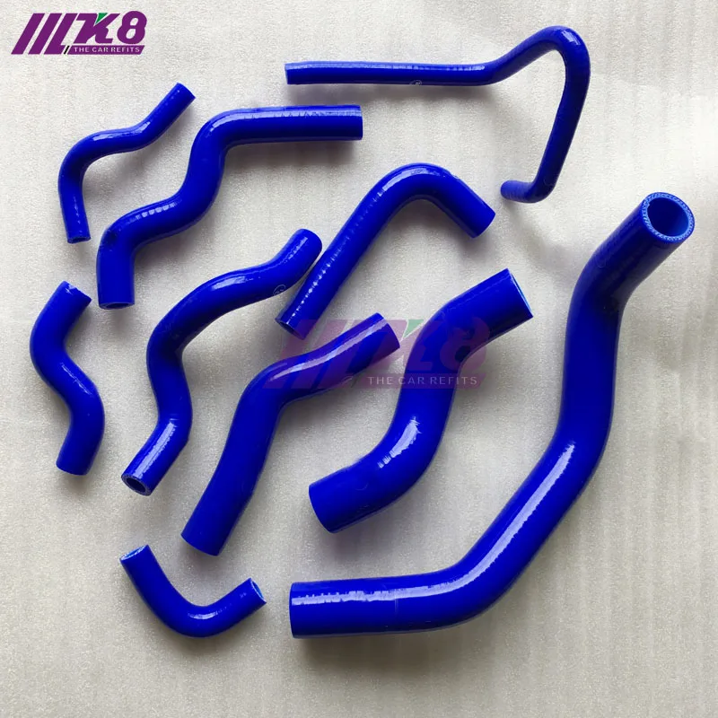 

Silicone Radiator Hose Kit For NISSAN SILVIA 200SX 240SX S13 S14 S15 SR20DET (10PCS) red/blue/black