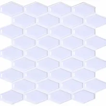 Отшелушивающий щиток для кухни, самоклеящаяся настенная плитка(чисто белая, 4 листа