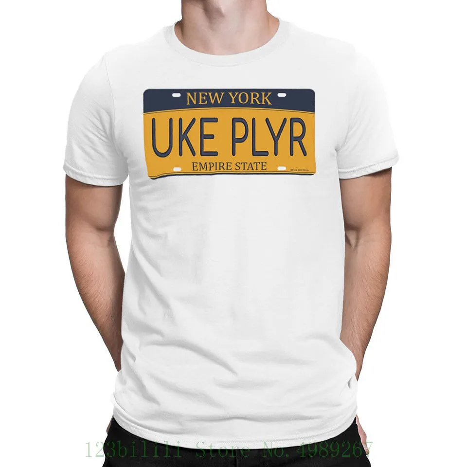 

Mens Uke Plate Ukulele Guitar Guitarist Lute Instrument Novelty Music T Shirt Man/boy T-shirt