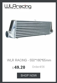 WLR RACING-600*300*100 мм Универсальный турбо интеркулер бар и пластина OD = 3," Переднее Крепление интеркулера WLR-IN817-30