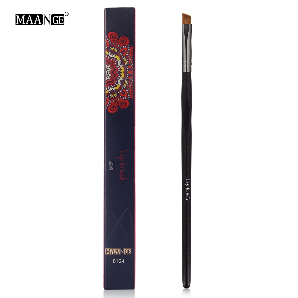 

MAANGE 1Pcs Professional Eyebrow Makeup Brush Eye Liner Bevel Brush single Eye Brow Cosmetics Tools Natural&Synthetic Hair Brush