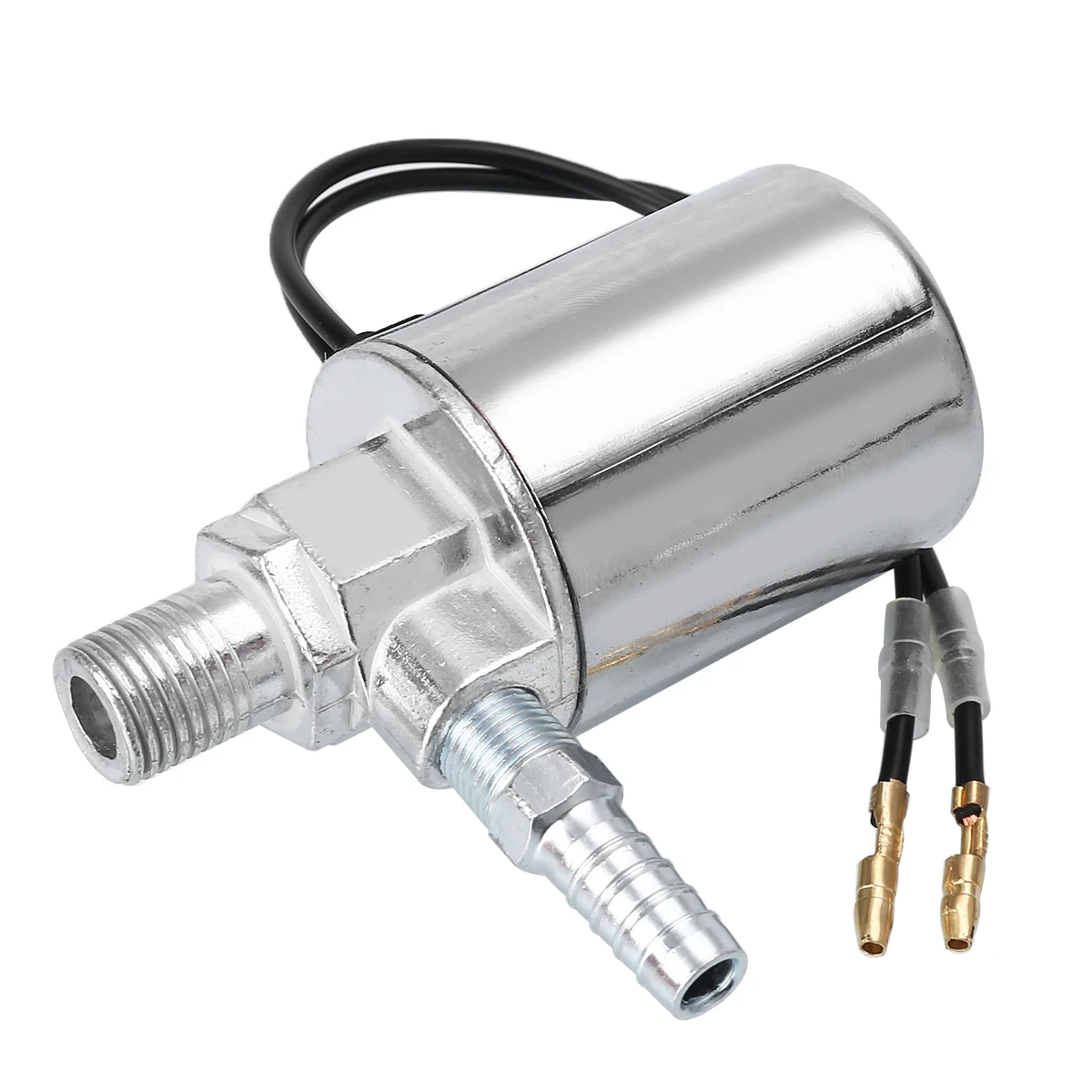 Mayitr 1pc 12V 24V Air Horn Electric Solenoid Valve Heavy Duty 1/4Inch Male 1/8 inch Female for Car Train Truck